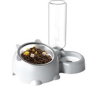 Bols pour chats - Bol d'eau de chat | bol en céramique | Feed Crock Whisker Fatica Friendly Aflite à 16 degrés de chien incliné avec distributeur d'eau | Conteneur de nourriture