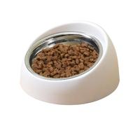 Bols pour chats inclinés élevés - Bols de nourriture pour chats inclinés de 16° avec base stable, Whisker Fatigue Cat pour une alimentation élevée, peu profonde, pour un peu profond