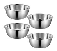 Bols pour Chiens en Acier Inoxydable, Surface Miroir de 8 Pouces, Facile à Laver, Bol de Nourriture pour Chien, 4 pièces pour Eau/friandises/Viande à la Maison