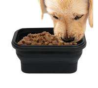 Bols pour Chiens Pliables, Plat Compact hygiénique Multifonctionnel - Trip Trip Chien Mangeant Un Bol, Un Plat d'arrosage pour la Marche, Les Voyages, Les Aventures en Plein air