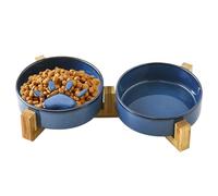 Bols Ralentisseur pour Chien | Bol en Céramique Antidérapant À Motif Patte Mignon avec Support,Accessoires Repas Hydratation pour Maison Extérieur Jardin Camping