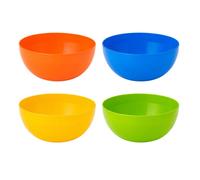 Bols réutilisables - SIROCO - 15 cm (Lot de 4) - Multicolore - Plastique résistant - Empilables