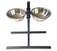 Bols surélevés, Bols à Chiens surélevés, Support de Bol à Chiens réglable en Hauteur, Support de Bol Haut en Fer Robuste avec 2, idéal pour Les Grands ou Vieux