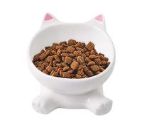 Bols Surélevés pour Chat,Design Oreilles d'animal pour Gamelle de Chaton - Récipient Alimentaire Réutilisable en Céramique pour Animaux de Petite Moyenne et Grande Taille