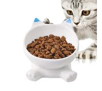 Bols surélevés pour chats - 1 pièce cåt bol alimentaire surélevé, bols de nourriture pour chats | Mangeoire Cåt - 4,13 pouces parfait pour vivre des appartements ou des citadins voyageant fréquemment