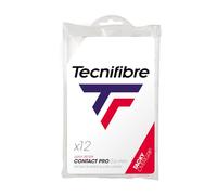 Tecnifibre Overgrips Contact Pro – Sac de 12 – Blancs