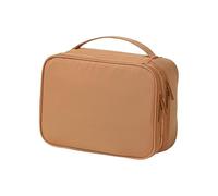 Bolsa Aseo Neceser Mujer Hombre (EPRT Tejido),Impermeable de Gran Capacidad Neceser Maquillaje,Bolsa de Aseo Brown