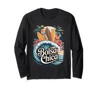 Bolsa Chica Planche de Surf Huntington Beach Art Manche Longue
