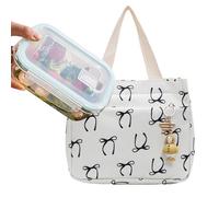 Bolsa Para Lonchera - Reutilizable Prueba De Agua Y Cuadrada | Con Botón Para Mujeres Hombres, Niños | Bolsa Reutilizabl Con Diseño De Lazo Para El Almuerzo | Bols Reutilizable De Gran Capacidad Pa