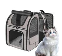 Bolsa Plegable Para Gatos - Mochila Expandible Para Gatos | Mochila Para Mascotas, Bolsa Portátil Para Cachorros, Bolsa Transpirable Y Plegable Para Mascotas, Ideal Para Viajes Al Aire Libre, Motocicl
