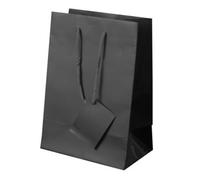 BolsaPrint Sacs de luxe en papier plastifié, Noir , 22x10x30 cm, Sac en papier