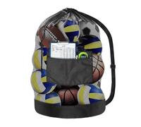 Bolsas De Balones Malla - Bolsa De Almacenamiento Con Cordón Resistente Capacidad - Bolsa De Equipo De Fútbol Almacenamiento Accesorios Fútbol Vóleibol Gimnasio Y Entrenamiento Escolar
