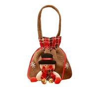 Bolsas de tratado: bolsa de Navidad para rellenos de calcetines, adultos, capturas navideñas con diseño reutilizable y confiable, favor de la fiesta para el aula, fiesta, golosina, refrigerio, 13.78x7