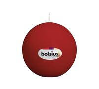 Bolsius 103610036744 Bougie sphérique Ø 7cm vieux rouge, rouge