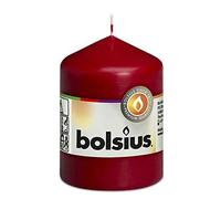 Bolsius 103614060144 Bougie Pilier, Cire de Paraffine, vin Rouge