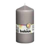 Bolsius 103615300122 Bougie ronde 13x6,8cm grise, gris