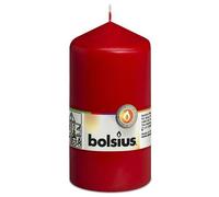 Bolsius 103615300141 Bougie ronde 13x6,8cm rouge, rouge (1 pièce)