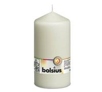 Bolsius 103616180105 Bougie ronde, trempée, Ø 7,8 cm, H 15 cm, ivoire