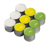 bolsius 103626947117 Bougies à réchaud parfumées Citronella Garden-Basilic , Ø38mm, 18 pièces