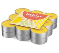 Bolsius Bougie à réchaud parfumée True Citronella 18 pièces