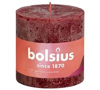 Bolsius Bougie bloc rustique 100/100 Rouge