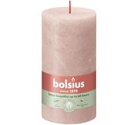 Bolsius Rustik Bougie ronde rose brumeux 130/68mm