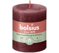 Bolsius Bougie bloc rustique 80/68 Rouge