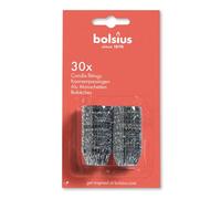 Bolsius Bougie Fixation, en Aluminium, Argent