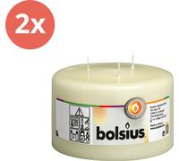 Bolsius - Bougie Mammouth - 100/150 - Ivoire - Pack avantage - 2 pièces