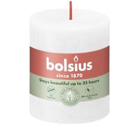 BOLSIUS Bougie pilier blanc nuageux Ø68 mm - Hauteur 8 cm - Blanc - 35 heures de combustion