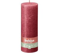 BOLSIUS Bougie pilier rouge rustique délicate 19 cm x 7 cm
