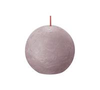 Bolsius Bougie ronde Rustiko Shine ø8cm, rouge frêne