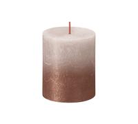 Bolsius Bougie ronde Sunset 8x7cm rose brumeux/ambre, rose/ambre