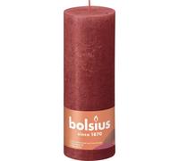 Bolsius Bougie Rouge Délicat Ø68 mm - Hauteur 19 cm - Rouge - 85 heures de combustion