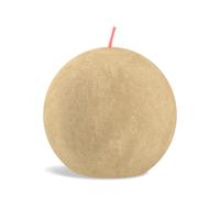 Bolsius - Bougie rustique 'Boule' (Ø7.6cm) - Oat Beige
