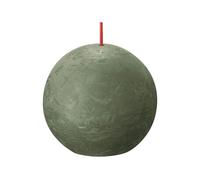 Bolsius - Bougie rustique 'Boule' (Ø7,6cm) - Olive fraîche
