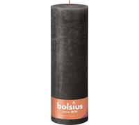 Bolsius Bougie Rustique Gris Tempête - 30 cm / ø 10 cm