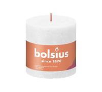 Bolsius - Bougie rustique 'Shine' (Ø10cm) - Blanc nuageux