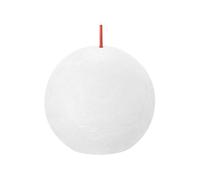 Bolsius Bougie sphérique Rustiko Shine ø8cm, blanc nuageux