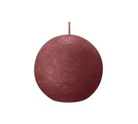 Bolsius Bougie sphérique Rustiko Shine ø8cm, rouge tendre