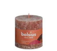 Bolsius Bougie Stumpenkerze Rustique Cuir Marron 100/100mm