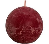 Bolsius Bougies boule rustiques Shine 6 pcs 76x71 mm Rouge velours Rouge G