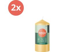 Bolsius - Bougies - Essentials - 120/58 - 1 par paquet - Beige Avoine - Pack avantage - 2 pièces