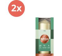 Bolsius - Bougies - Essentials - 120/58 - 1 par paquet - Blanc argenté - Pack avantage - 2 pièces