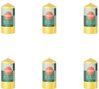 Bolsius - Bougies - Essentials - 120/58 - 1 par paquet - Jaune soleil - Pack avantage - 6 pièces