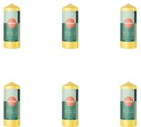 Bolsius - Bougies - Essentials - 150/58 - 1 par paquet - Jaune soleil - Pack avantage - 6 pièces