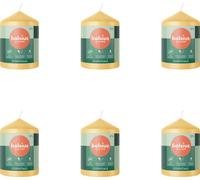 Bolsius - Bougies - Essentials - 80/58 - 1 par paquet - Beige Avoine - Pack avantage - 6 pièces