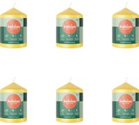 Bolsius - Bougies - Essentials - 80/58 - 1 par paquet - Jaune soleil - Pack avantage - 6 pièces