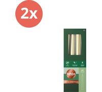 Bolsius - Bougies gothiques - 245/24 - 4 pièces par paquet - Special Essentials - Metallic White Silver - Pack avantage - 8 pièces - 2 emballages