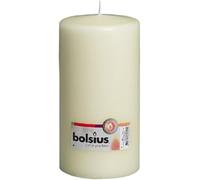 BOLSIUS - Bougies piliers - Ivoire - 20 cm - Durée de combustion 120 heures - Lot de 8
